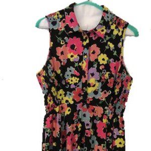 Kate Spade Long Sleeveless Floral Dress  Size 14